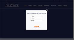 Desktop Screenshot of glenbrookgolfclub.com